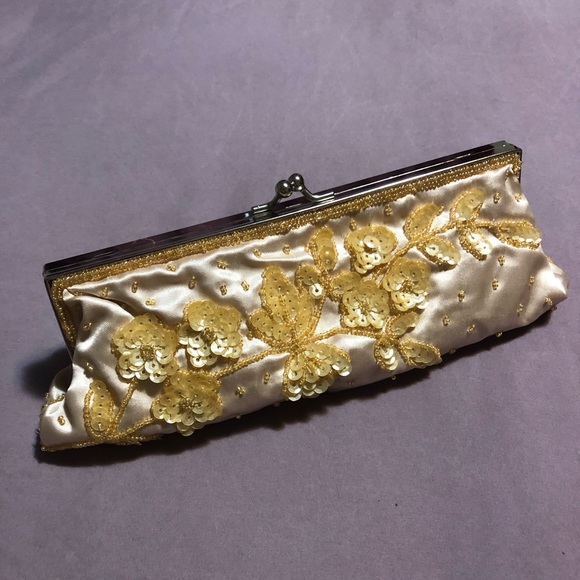 Vintage Mini Sequin Purse with Cross Body Chain - Picture 1 of 10